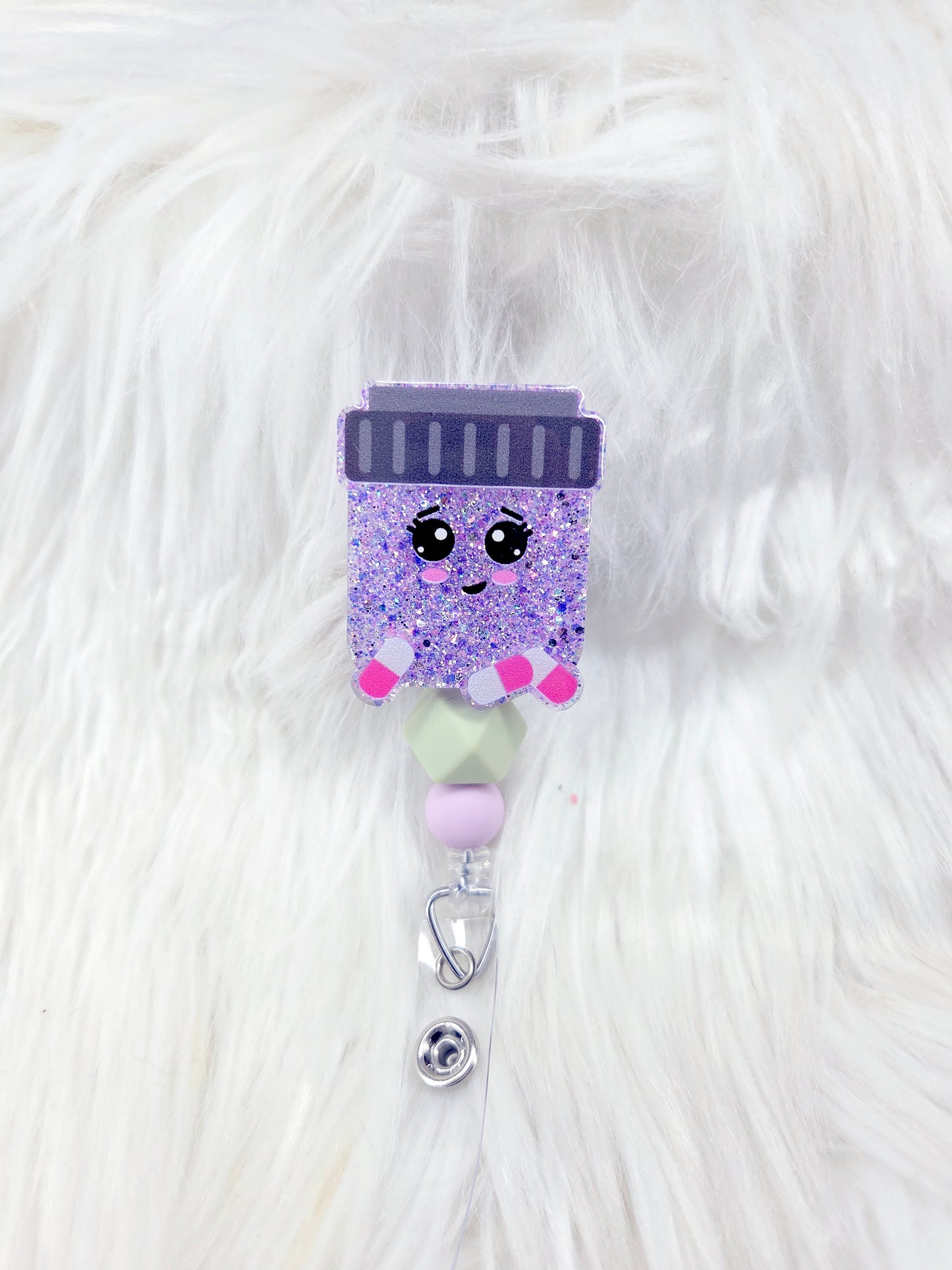 Pill Bottle Badge Reel