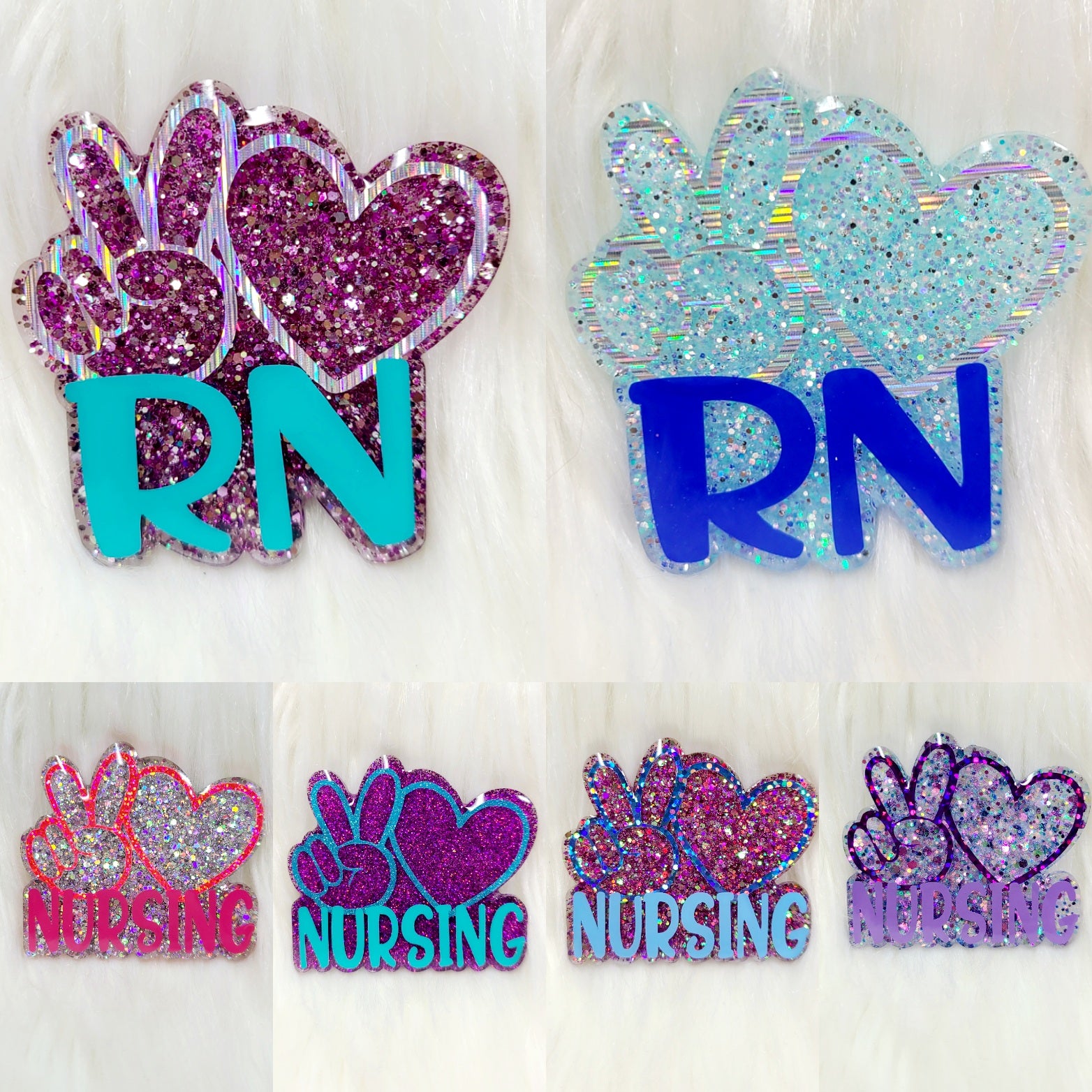 Peace & Love & RN/ Nursing Badge Reel – Winnies Wonders Creations