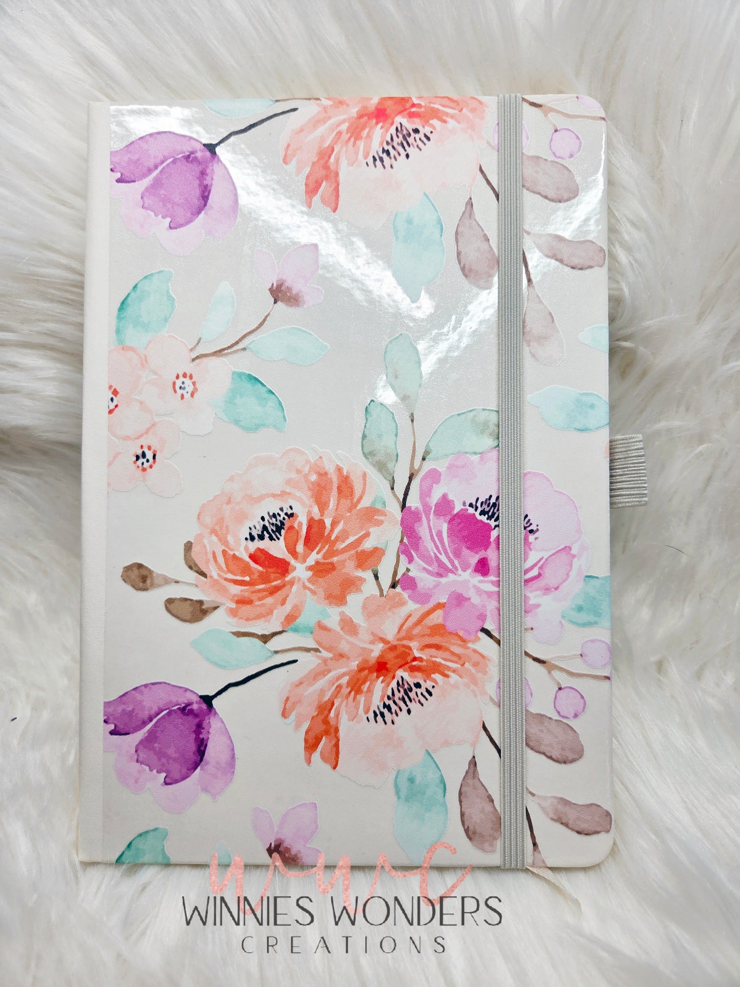 8.5 x 5.5 Notebook/Journal w/ Pen Holder