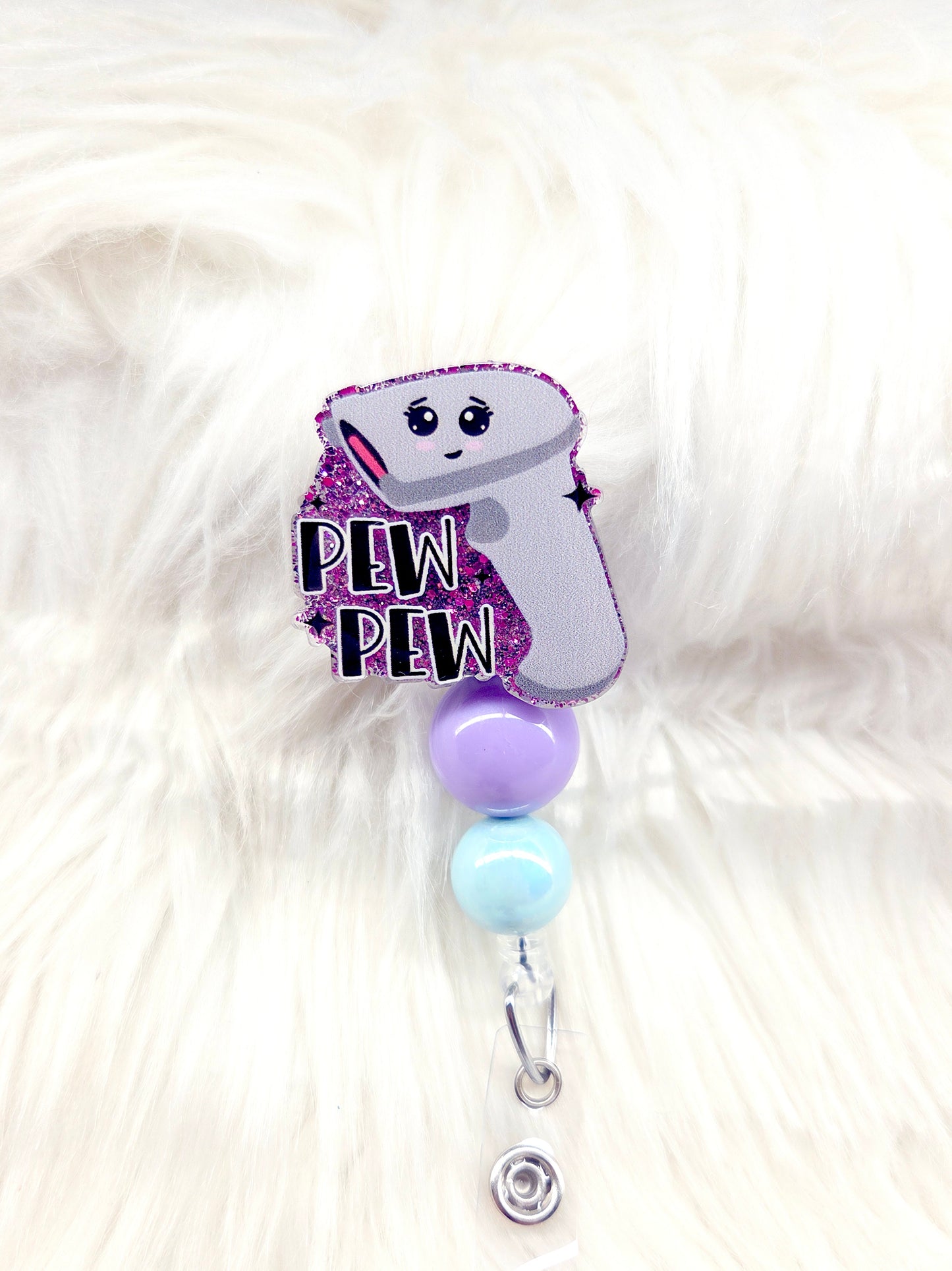 Pew Pew Badge Reel