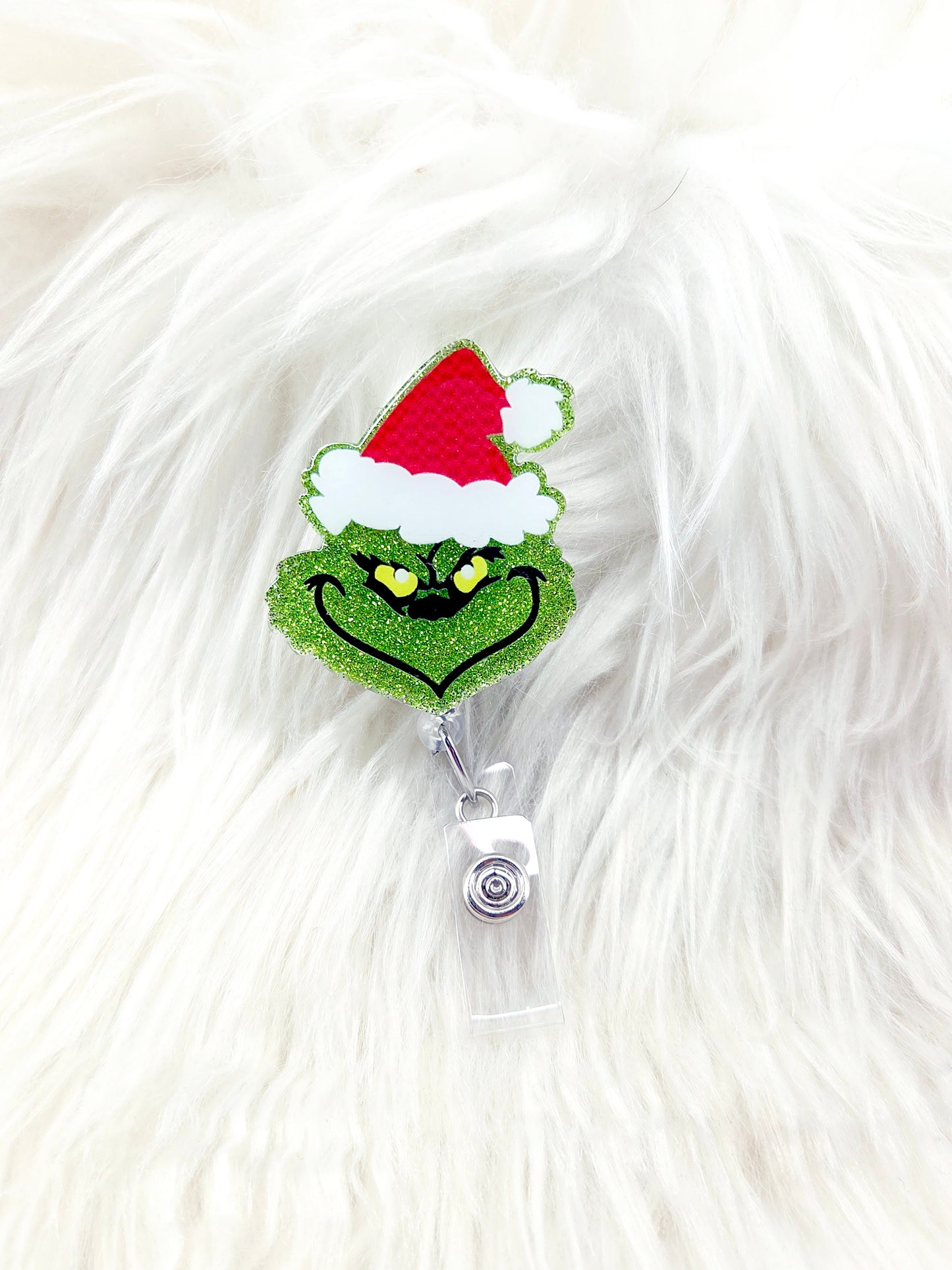 Grinch Badge Reel