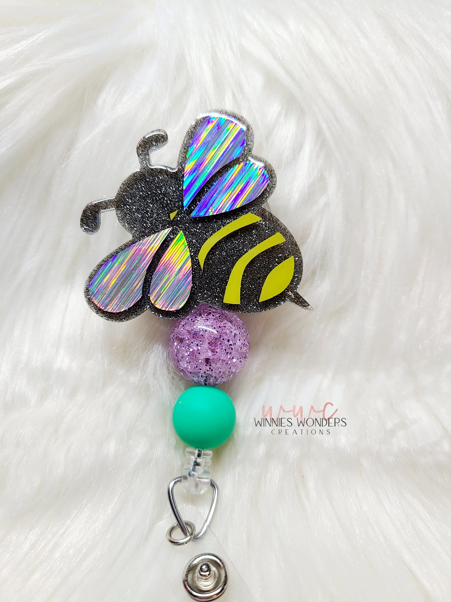 Bumblebees Badge Reel