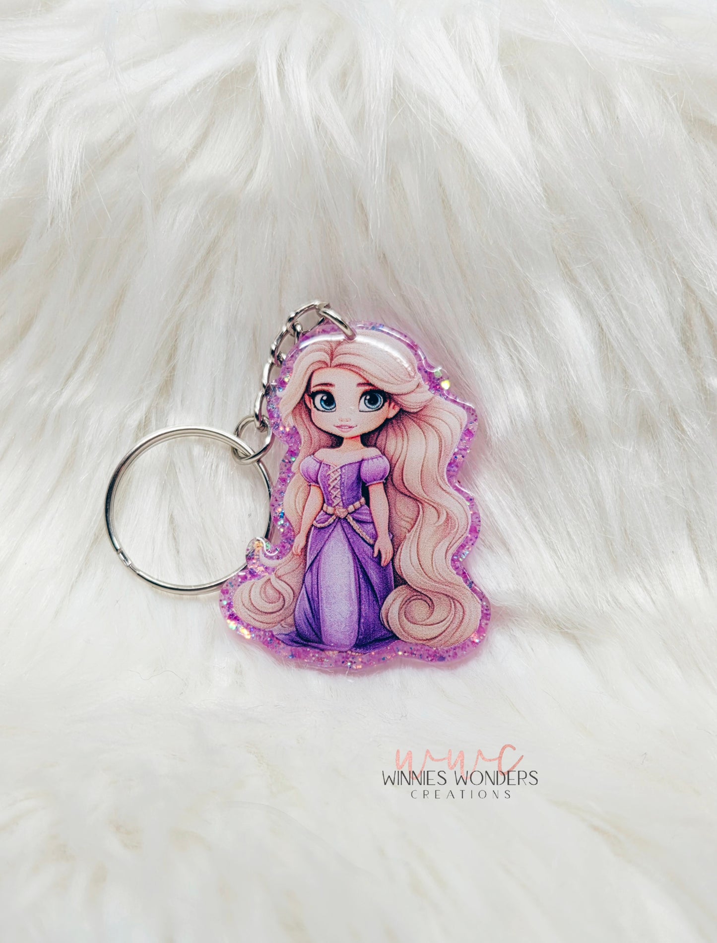 Long Haired Princess Keychain