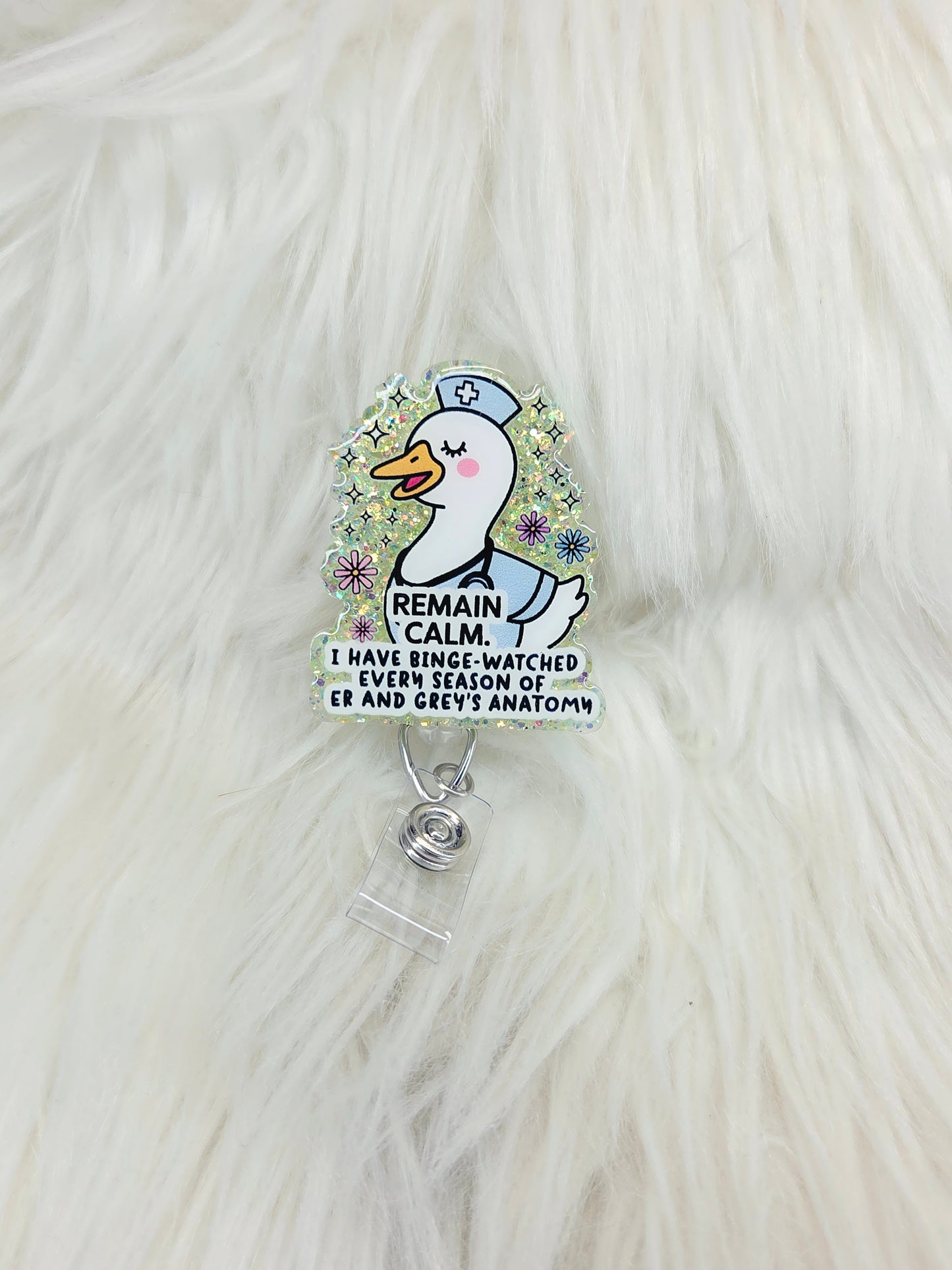 Remain Calm Badge Reel