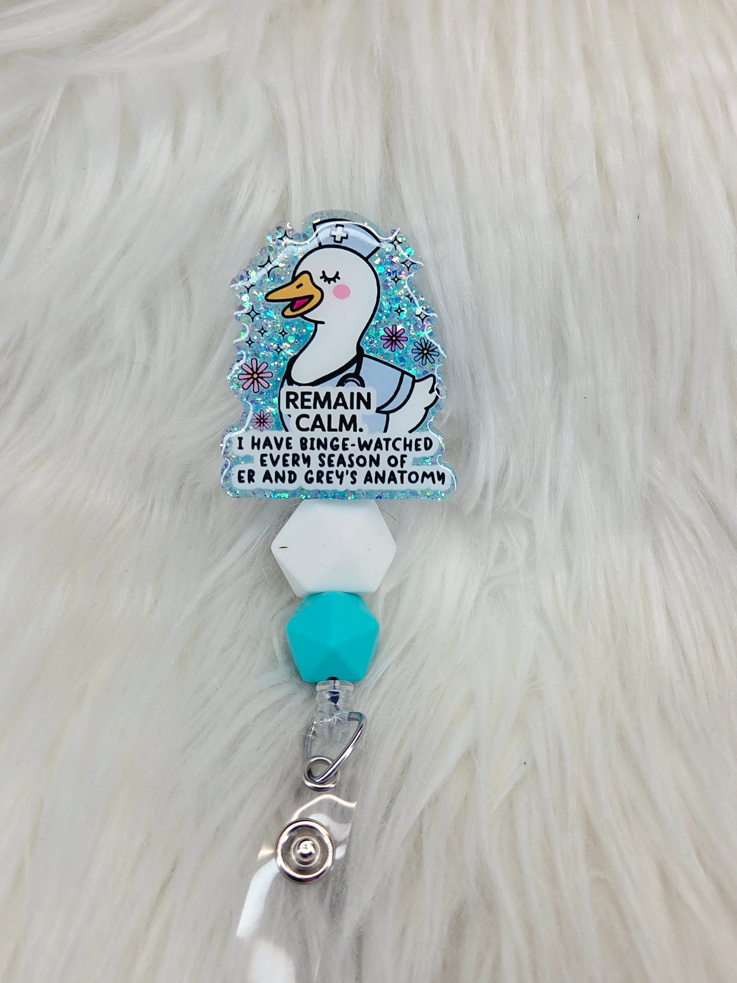 Remain Calm Badge Reel