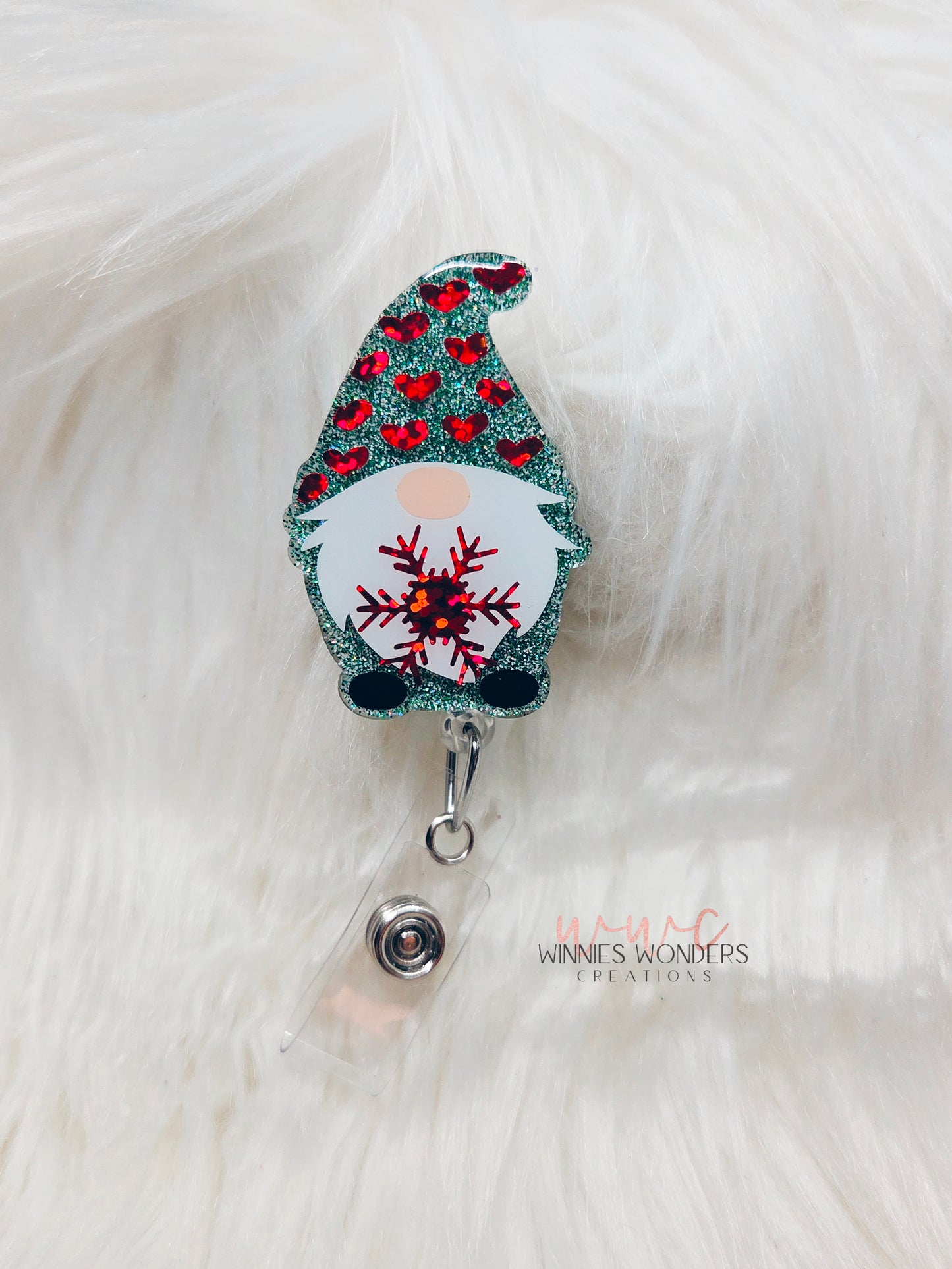 Snowflake Gnome Badge Reel