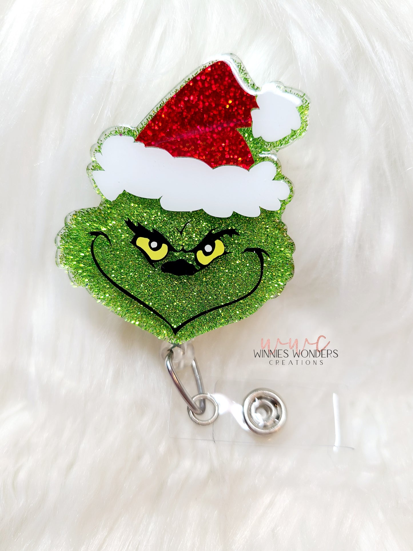 Grinch Badge Reel