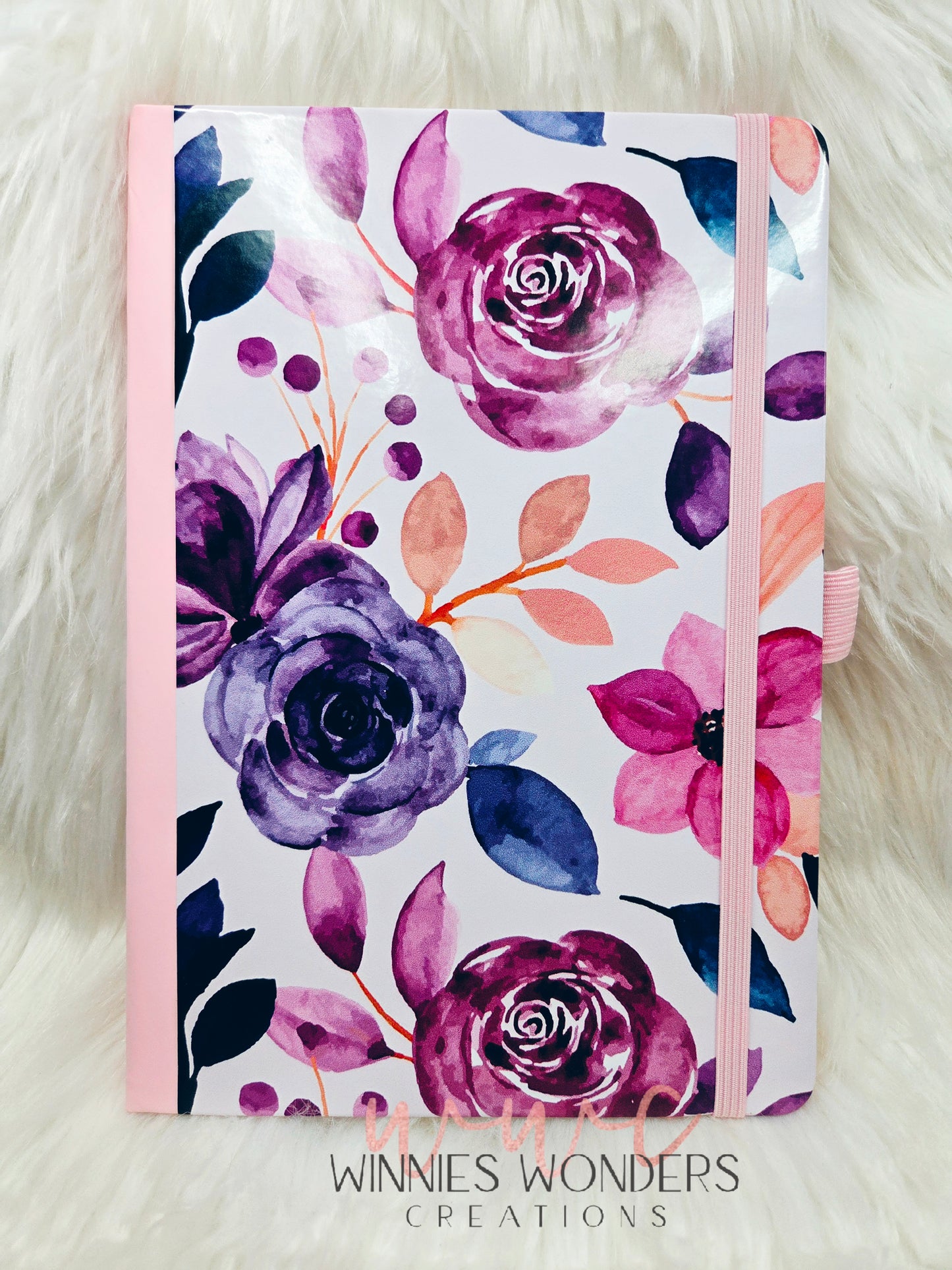 8.5 x 5.5 Notebook/Journal w/ Pen Holder