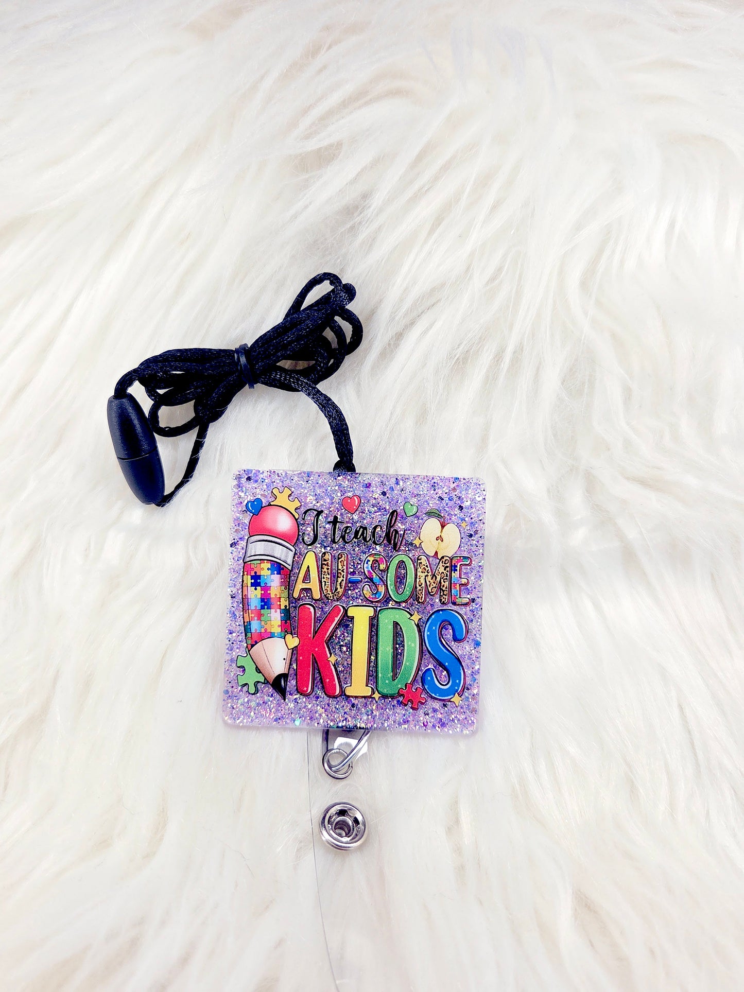 Teach Au-Some Kids-- Autism Lanyard