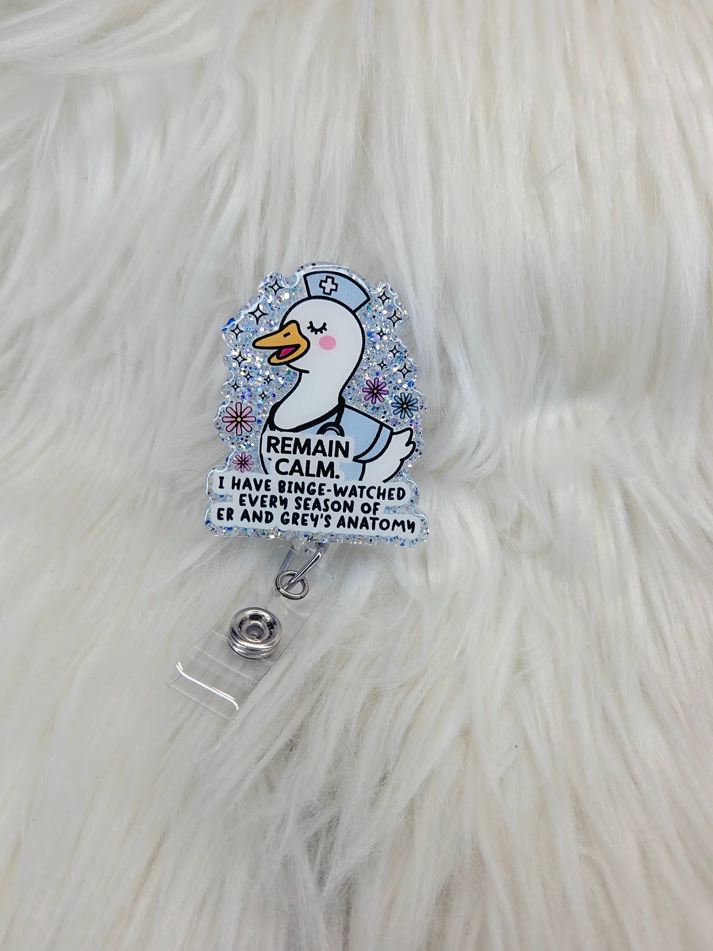 Remain Calm Badge Reel
