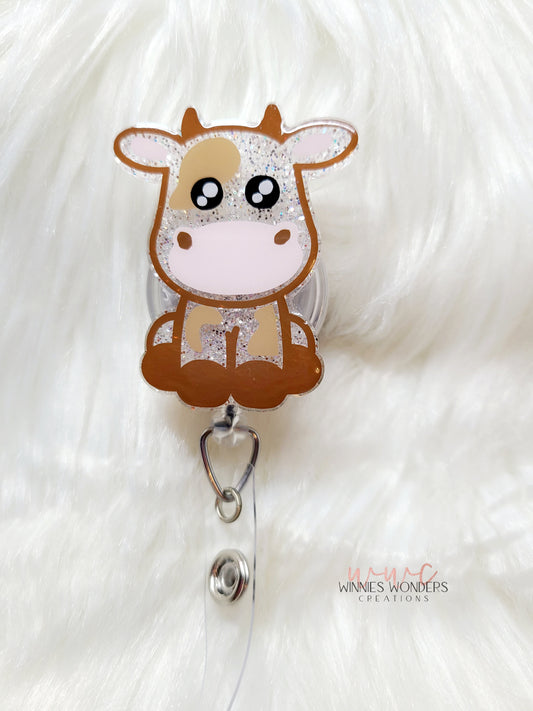 Cow Badge Reel