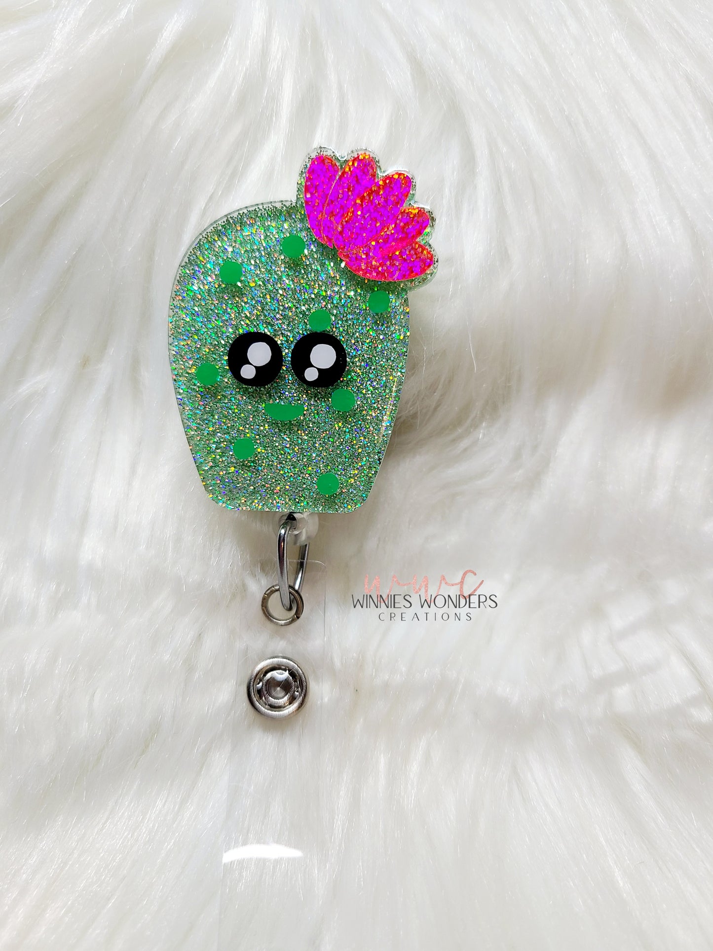Baby Cactus Badge Reel