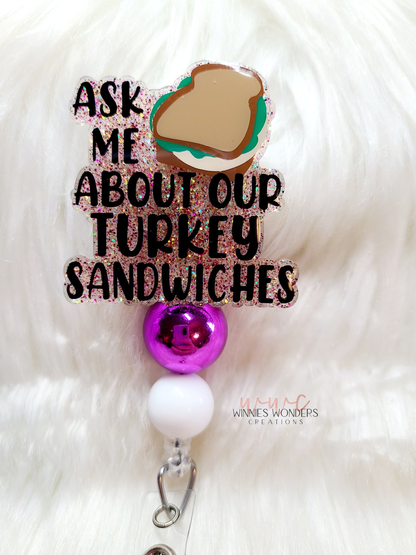 Turkey Sandwich Badge Reel