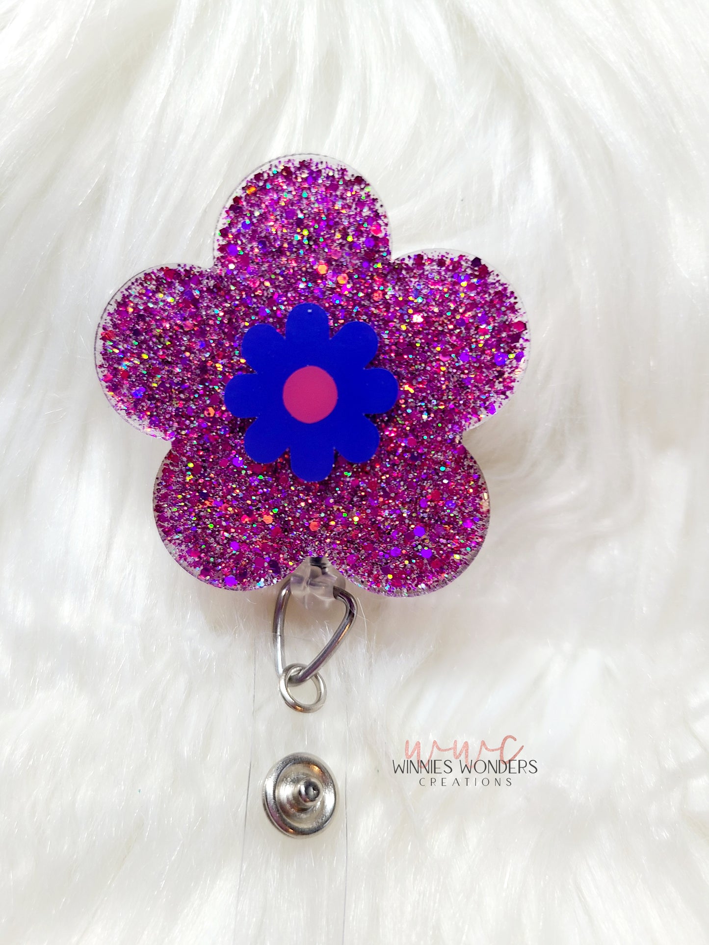 Bubbly Flower Badge Reel