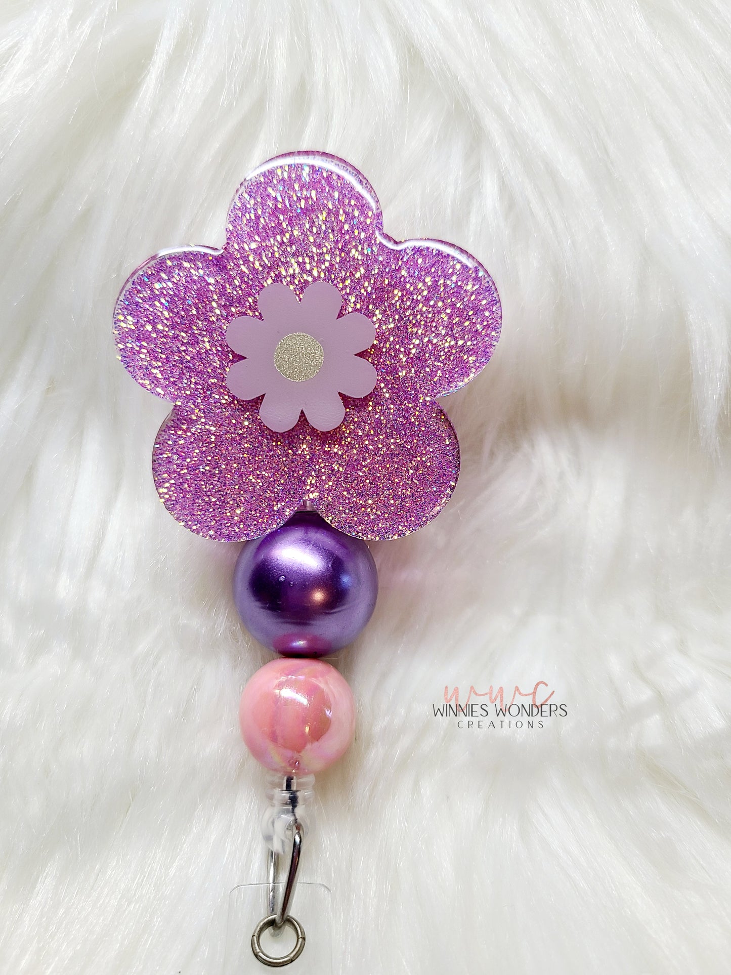 Bubbly Flower Badge Reel