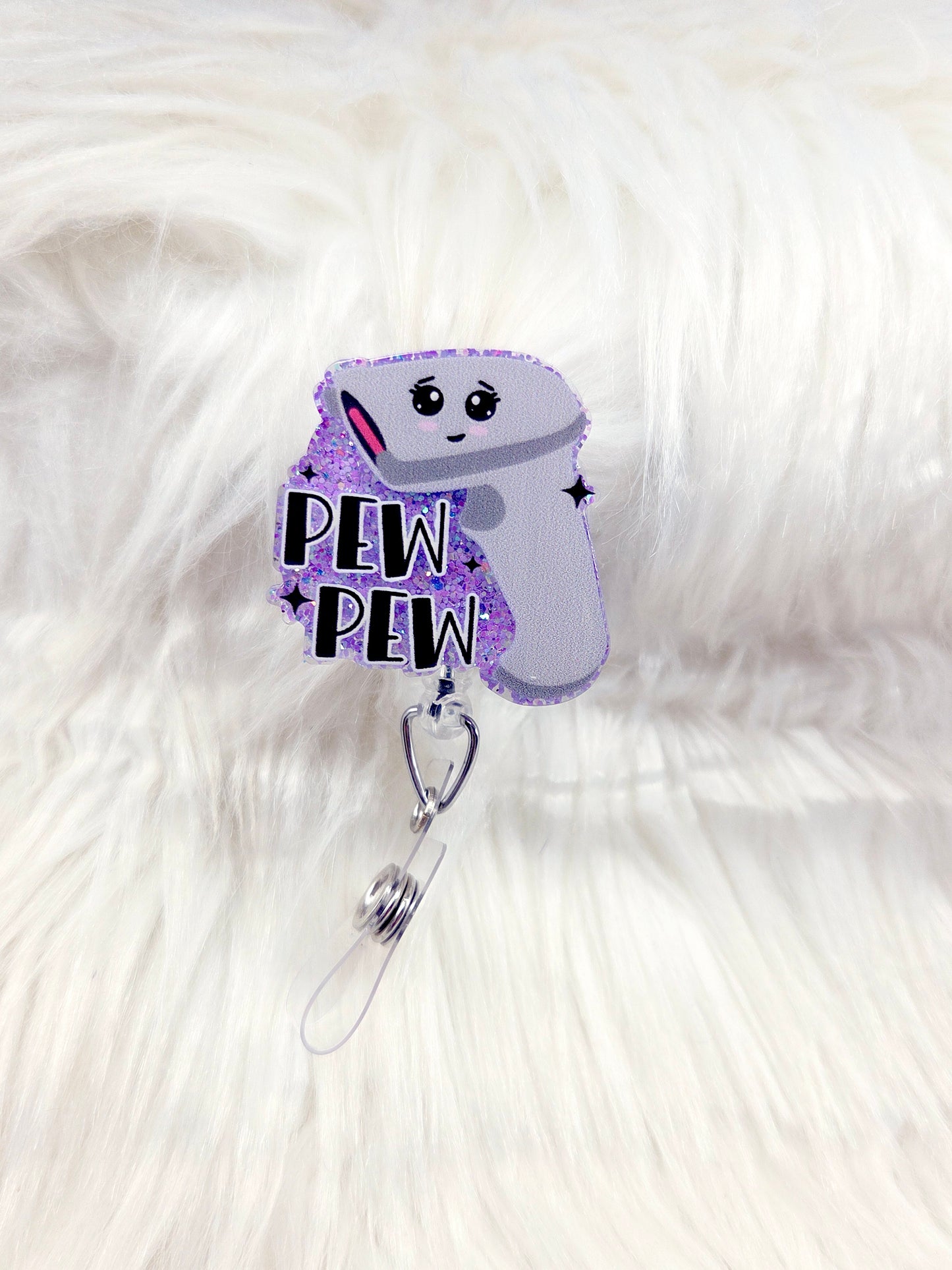 Pew Pew Badge Reel
