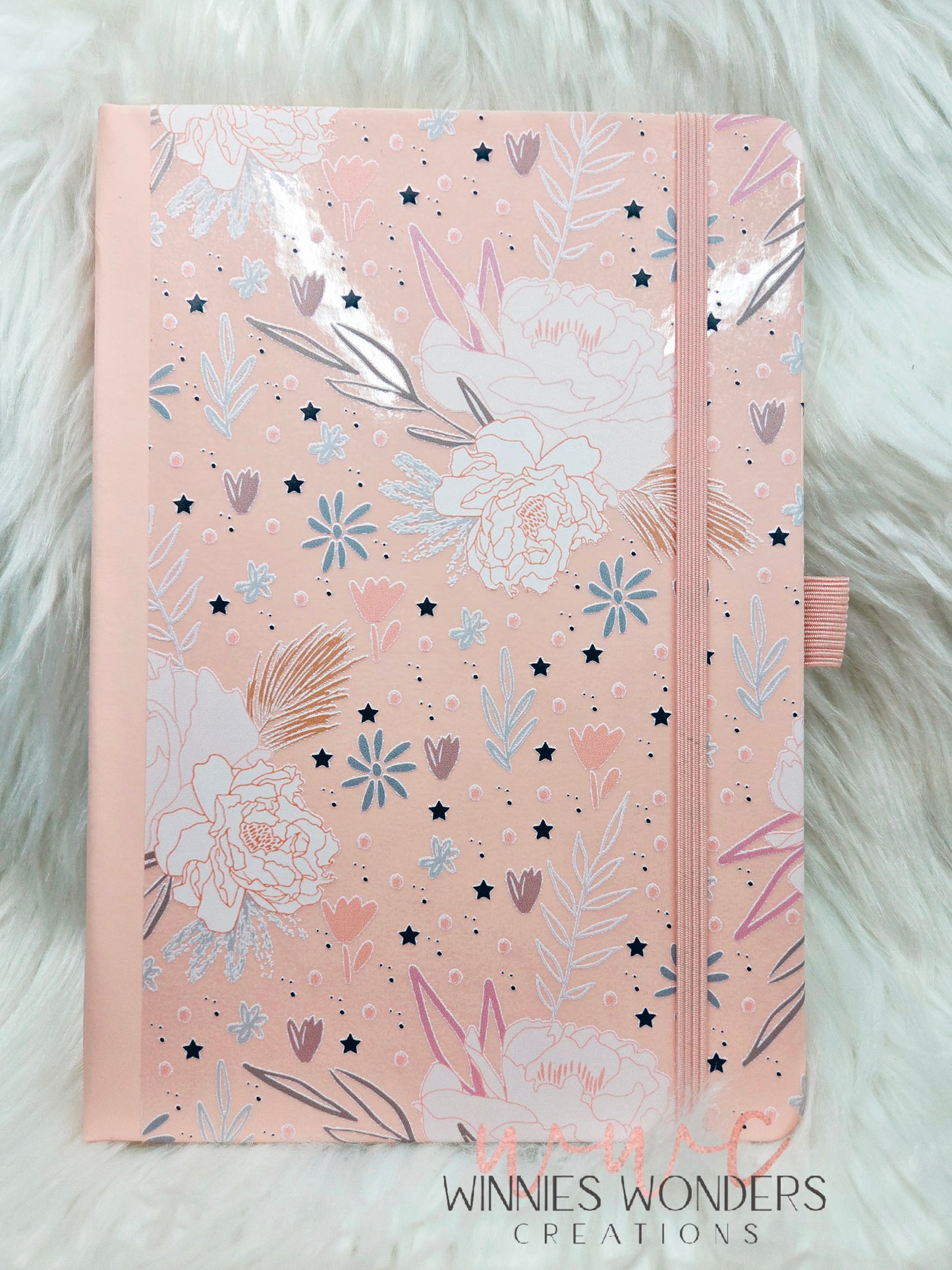 8.5 x 5.5 Notebook/Journal w/ Pen Holder