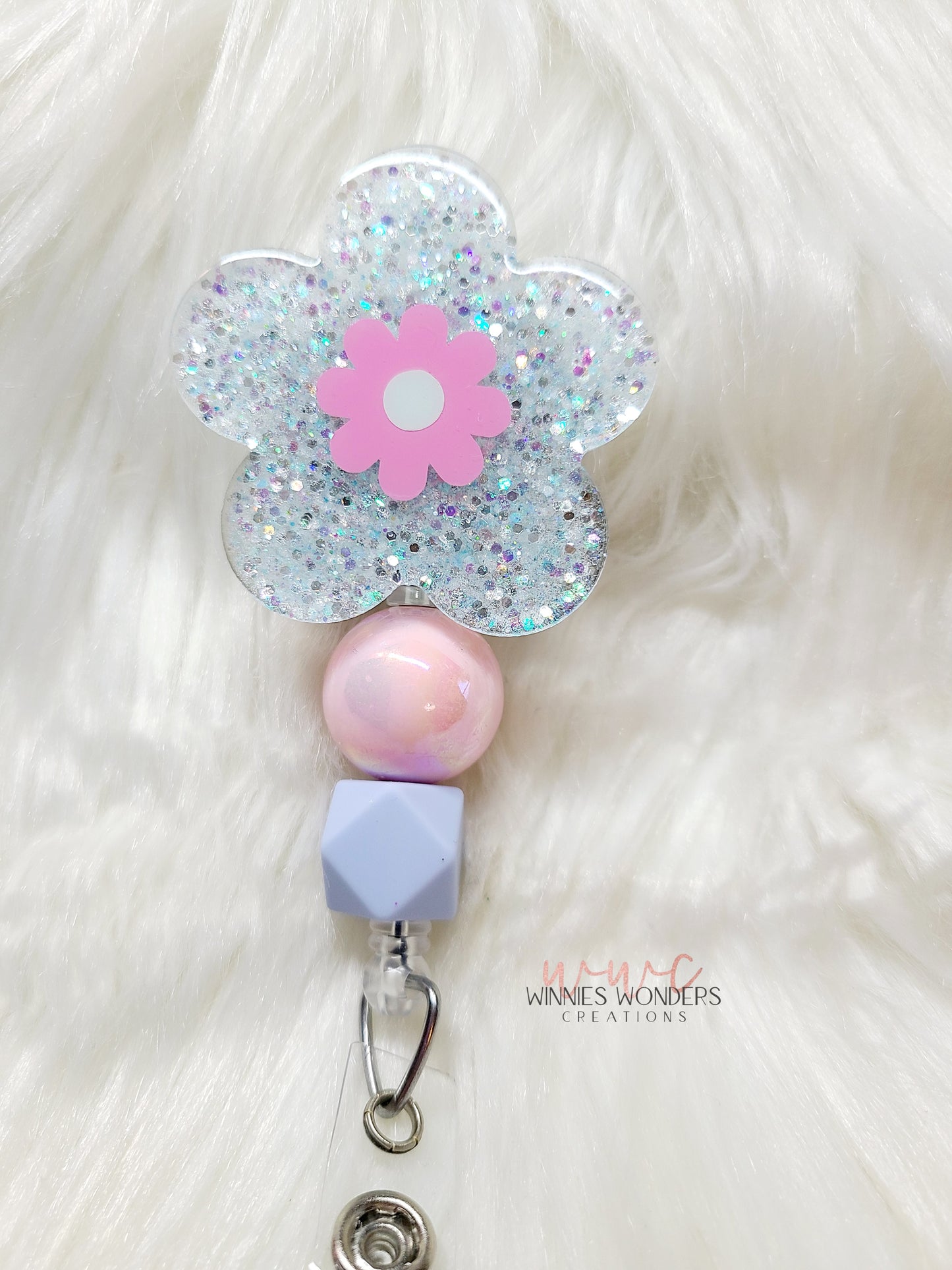 Bubbly Flower Badge Reel