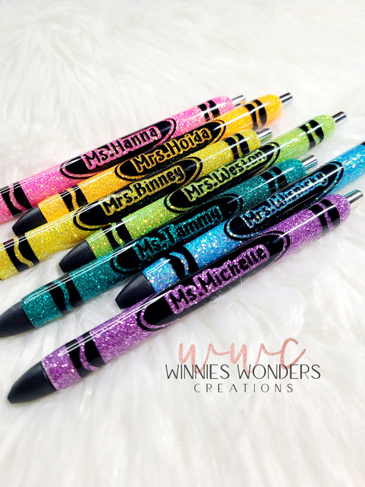 Crayon Glitter Pens