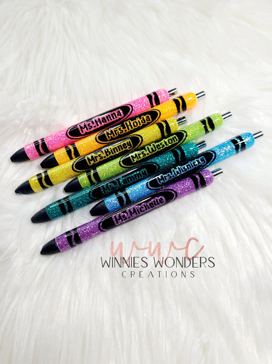 Crayon Glitter Pens