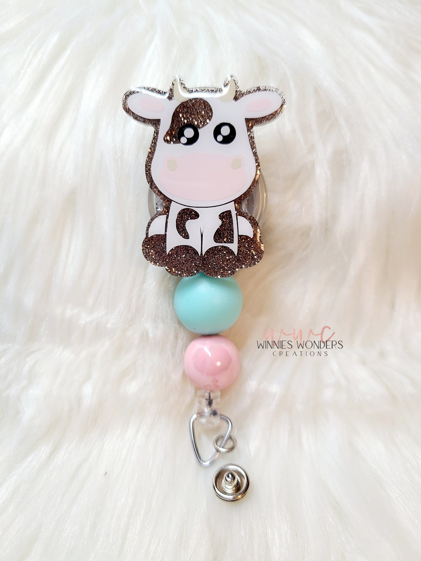 Cow Badge Reel