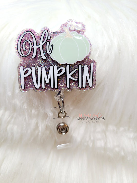 Hi Pumpkin Badge Reel