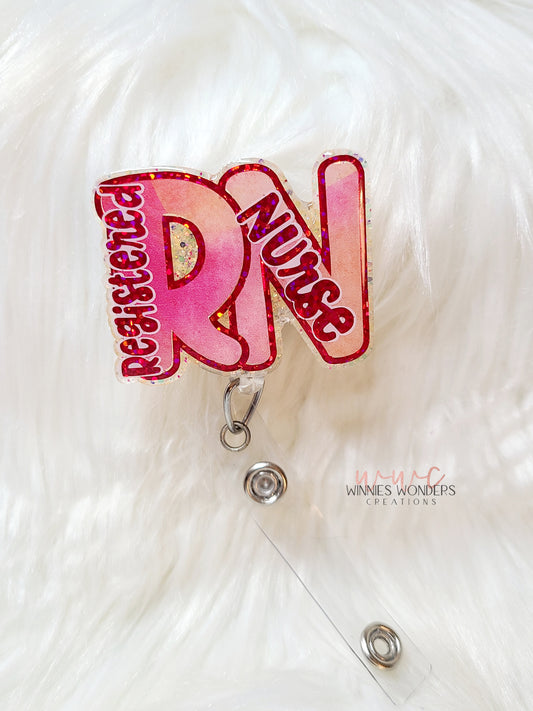 Registered Nurse Badge Reel