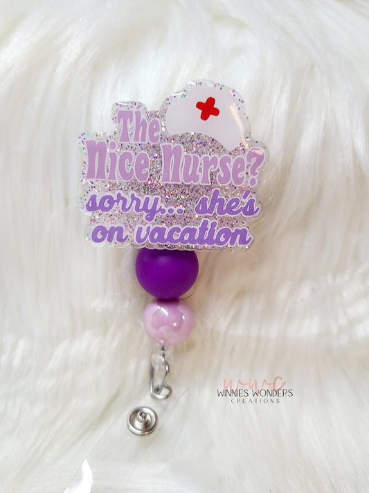Nice Nurse Badge Reel
