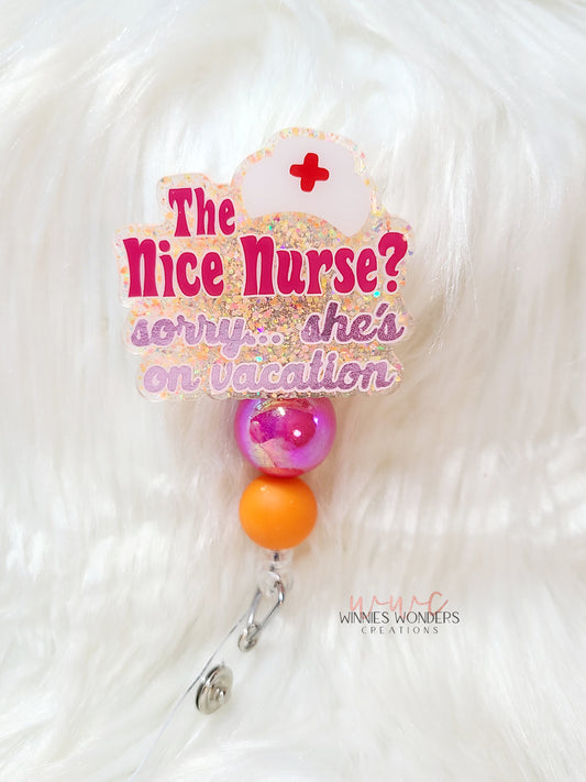 Nice Nurse Badge Reel