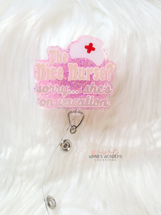 Nice Nurse Badge Reel