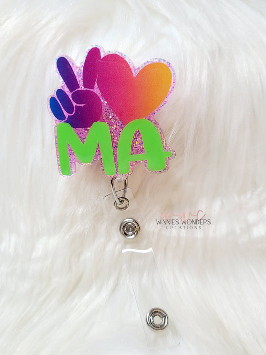 Peace Love MA Badge Reel