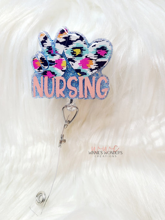 Peace Love Nursing Badge Reel