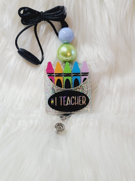 Crayon Box #1 Teacher Lanyard