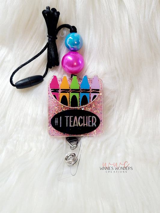 Crayon Box #1 Teacher Lanyard