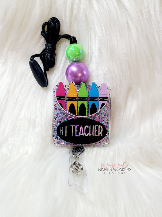 Crayon Box #1 Teacher Lanyard