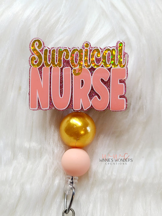 Surgical Nurse Badge Reel
