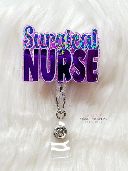 Surgical Nurse Badge Reel