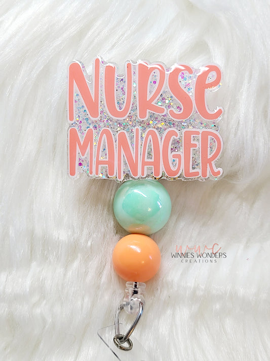 Nurse Manager Badge Reel