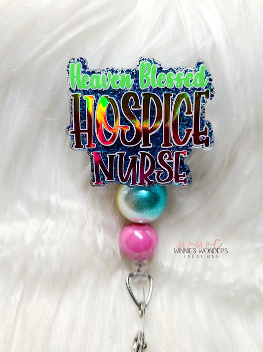 Heaven Blessed Hospice Nurse Badge Reel