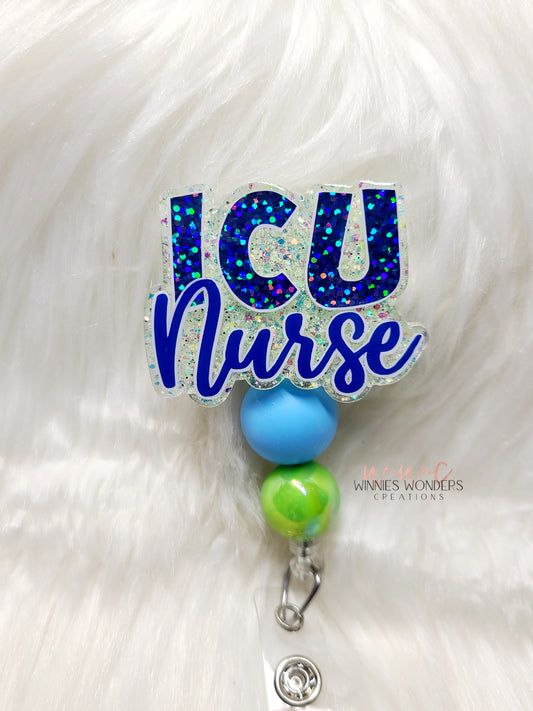 ICU Nurse Badge Reel