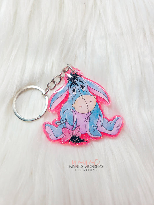 Sad Donkey Keychain