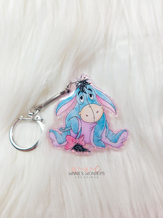 Sad Donkey Keychain
