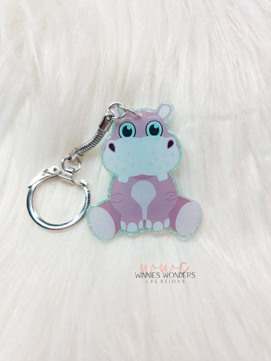 Baby Hippo Keychain