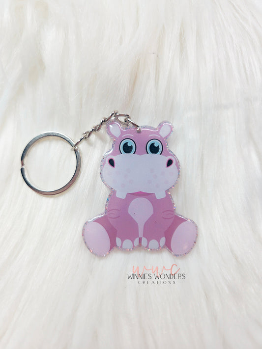 Baby Hippo Keychain