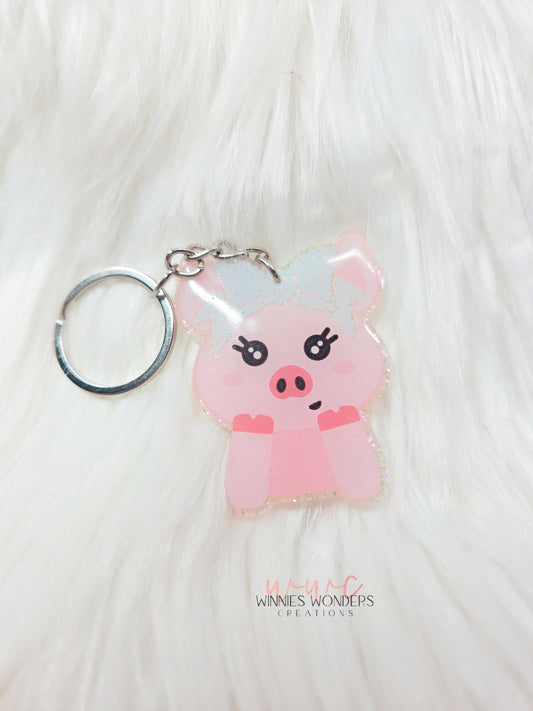 Cute Pig Keychain
