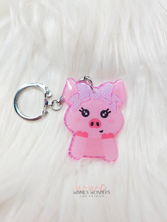 Cute Pig Keychain