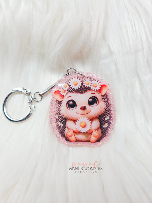 Hedgehog Keychain