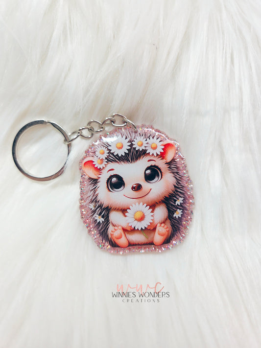 Hedgehog Keychain