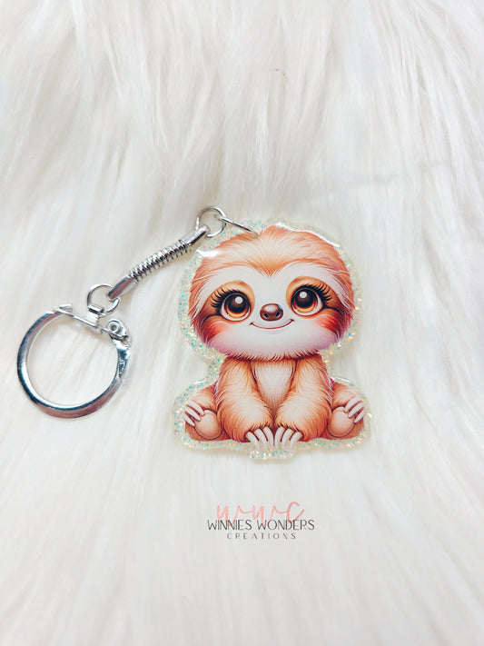 Cute Sloth Keychain