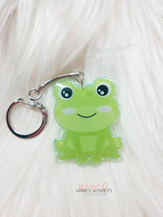 Sitting Frog Keychain